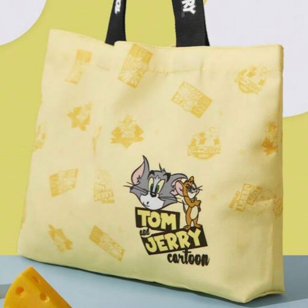TOM & JERRY Medium Double Handle Cartoon Print Shopper Tote